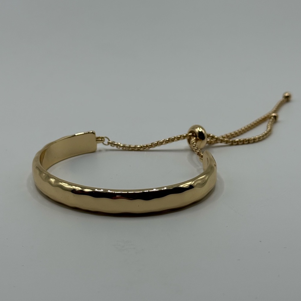 Gold-tone Bracelet with Adjustable Chain